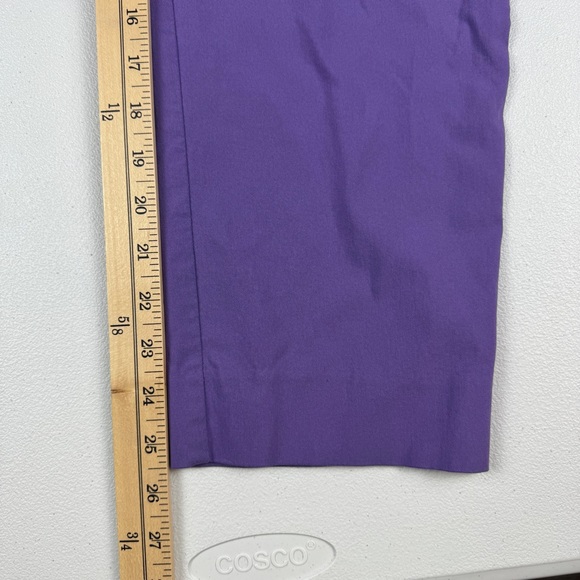 Chicos Size 2.5 Pull On Pants Womens 14 Purple Pockets Stretch - Picture 10 of 10
